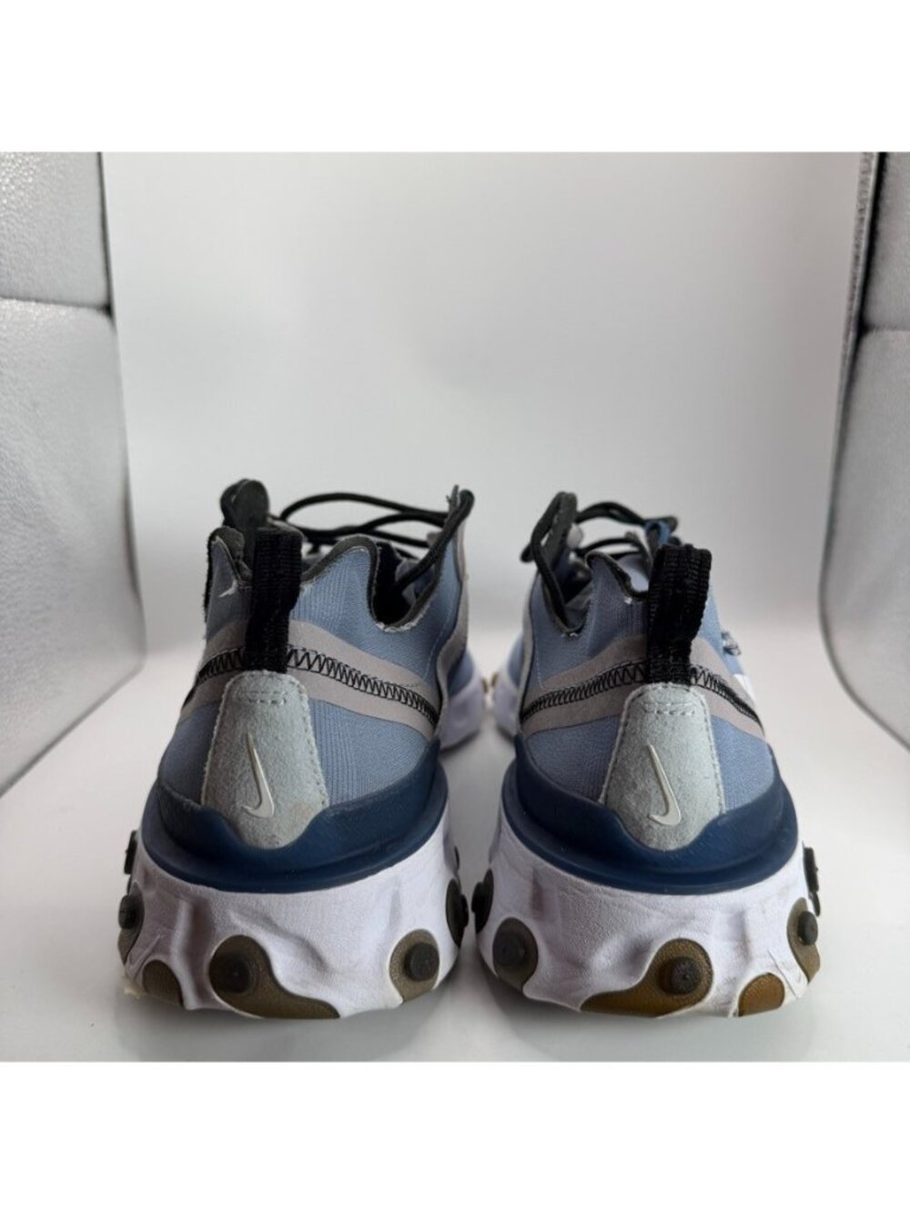 Nike React Element 55 Indigo Fog Shoes Mens Size 12 Blue Running Athletic - Picture 6 of 11